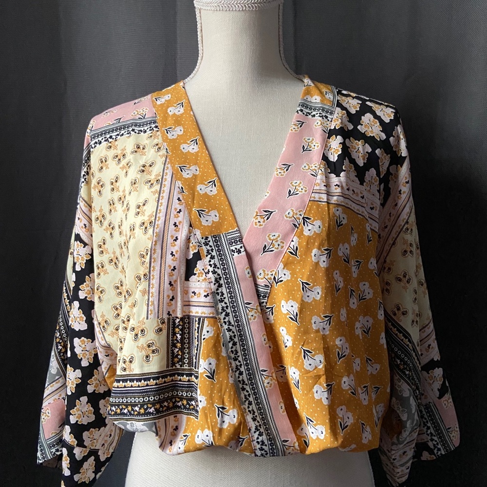 Floral Surplice Top